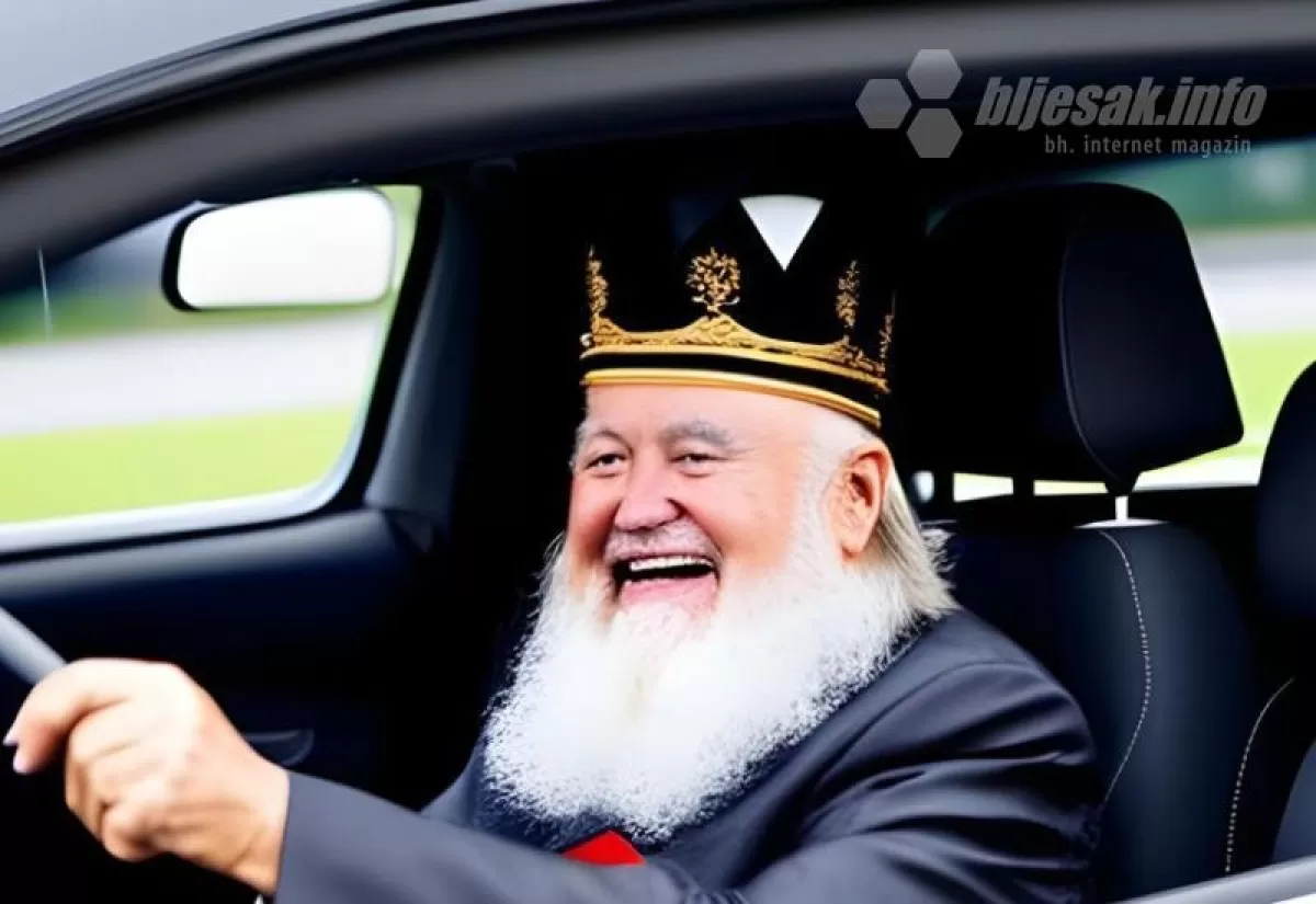 Veseli kralj u automobilu